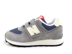 New Balance shadow gray/vintage indigo 574 sneaker